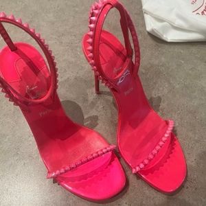 Christian Louboutin size 6.5 hot pink